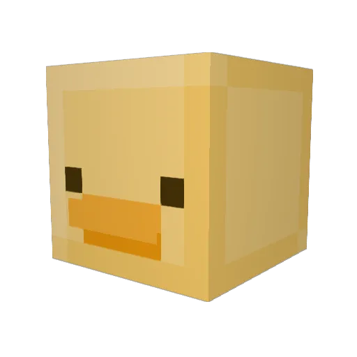 Se_Manu Minecraft avatar head, 3D render