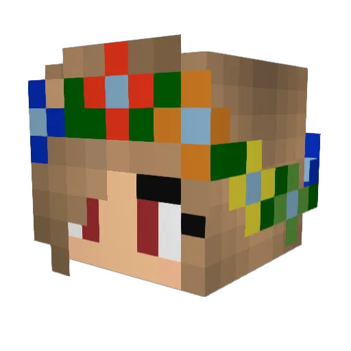 Sea2Ray Minecraft avatar head, 3D render