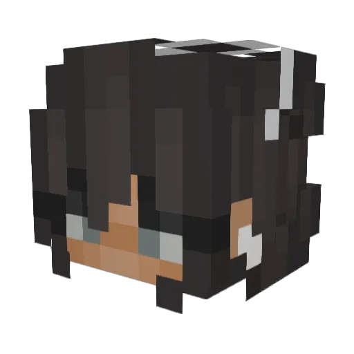 Sea37 Minecraft avatar head, 3D render