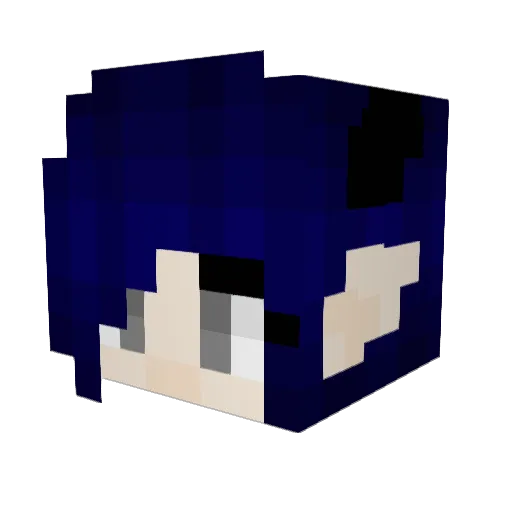 SeaBeast_275 Minecraft avatar head, 3D render