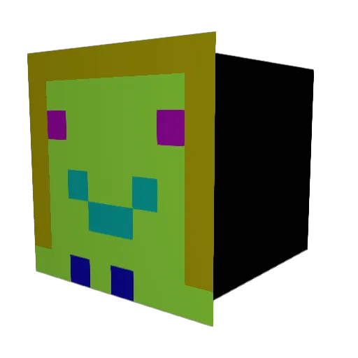 SeaBlue54 Minecraft avatar head, 3D render