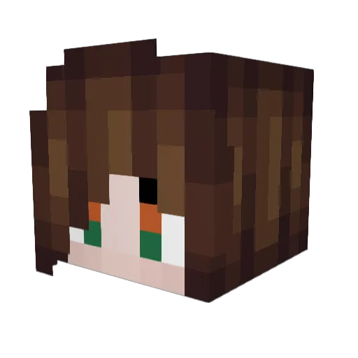 SeaBunny203 Minecraft avatar head, 3D render