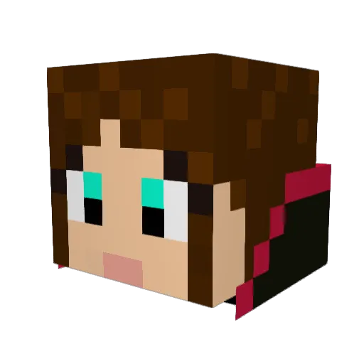 SeaClarity Minecraft avatar head, 3D render