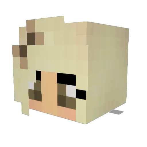 SeaDays Minecraft avatar head, 3D render