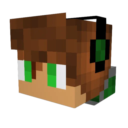 SeaEmDee Minecraft avatar head, 3D render