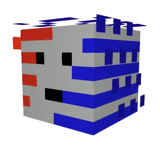 SeaFire_ Minecraft avatar head, 3D render