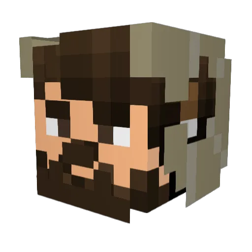 SeaGoatGames Minecraft avatar head, 3D render