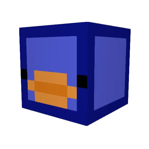 SeaGram1 Minecraft avatar head, 3D render