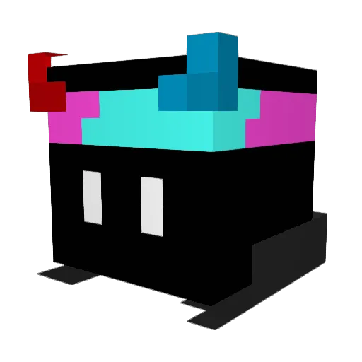 SeaGrinch Minecraft avatar head, 3D render