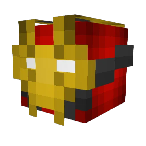 SeaInfinity Minecraft avatar head, 3D render