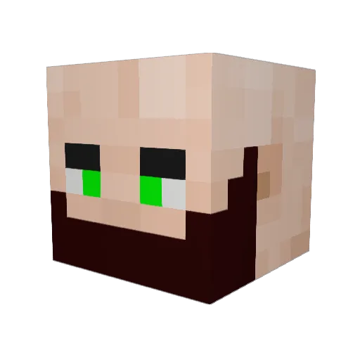 SeaJaggles Minecraft avatar head, 3D render