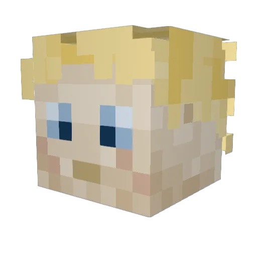 SeaJay_2006 Minecraft avatar head, 3D render