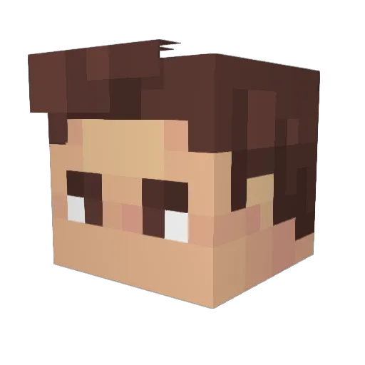 SeaJetPlays Minecraft avatar head, 3D render