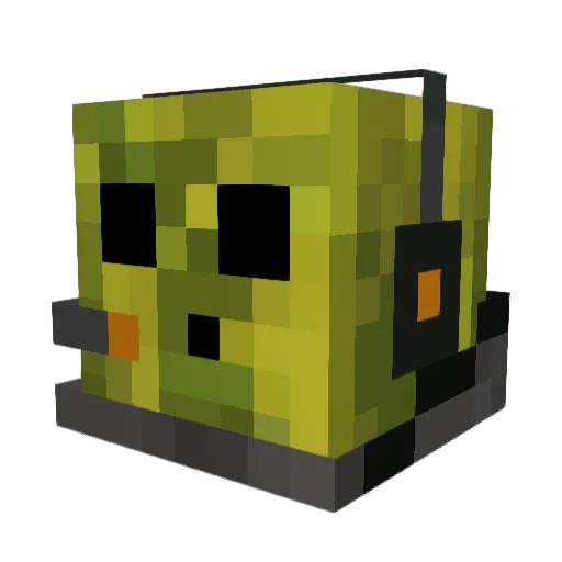 SeaMelonn Minecraft avatar head, 3D render
