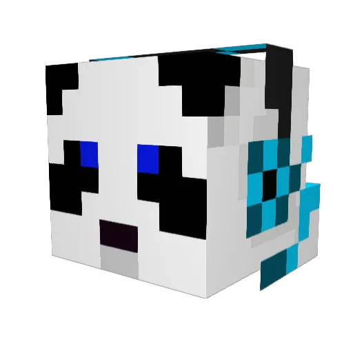SeaNinjaz Minecraft avatar head, 3D render