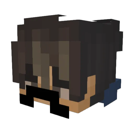 SeaPulse_ Minecraft avatar head, 3D render