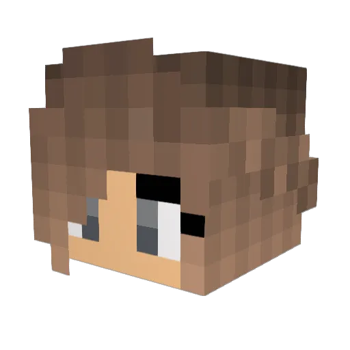 SeaSickCookie Minecraft avatar head, 3D render