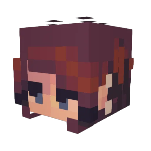 SeaSun_ Minecraft avatar head, 3D render