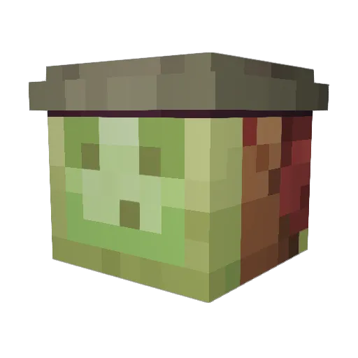SeaSwegg Minecraft avatar head, 3D render