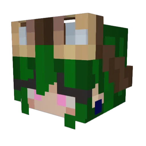 SeaTheStar_ Minecraft avatar head, 3D render