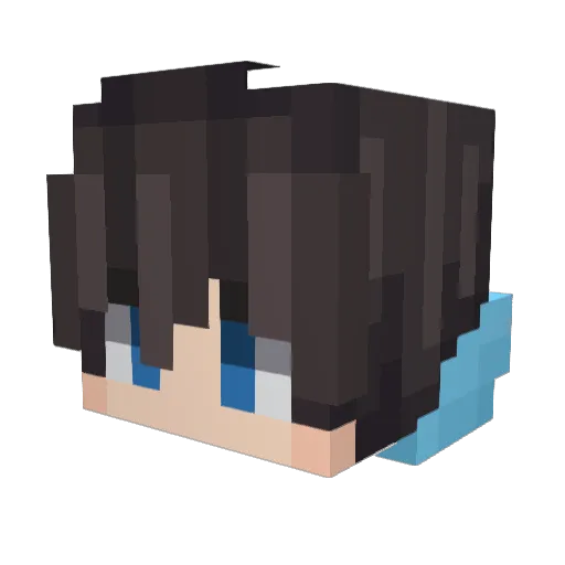 SeaWave_SeaWave Minecraft avatar head, 3D render