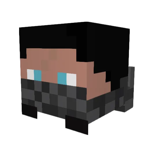 SeaZe93400 Minecraft avatar head, 3D render