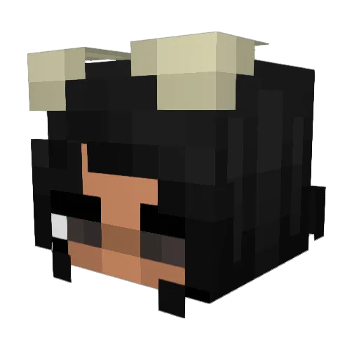 Sea_Crown Minecraft avatar head, 3D render