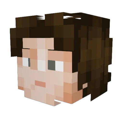 Sea_King97 Minecraft avatar head, 3D render