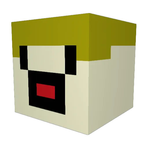 Sea_King_2 Minecraft avatar head, 3D render