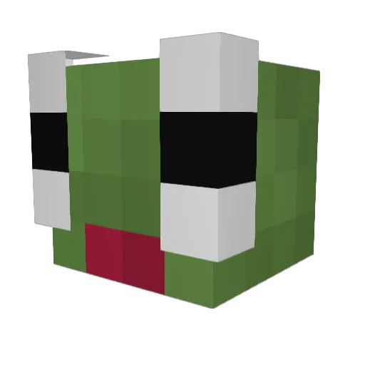 Sea_Rocket Minecraft avatar head, 3D render
