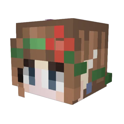 Sea_Stone Minecraft avatar head, 3D render