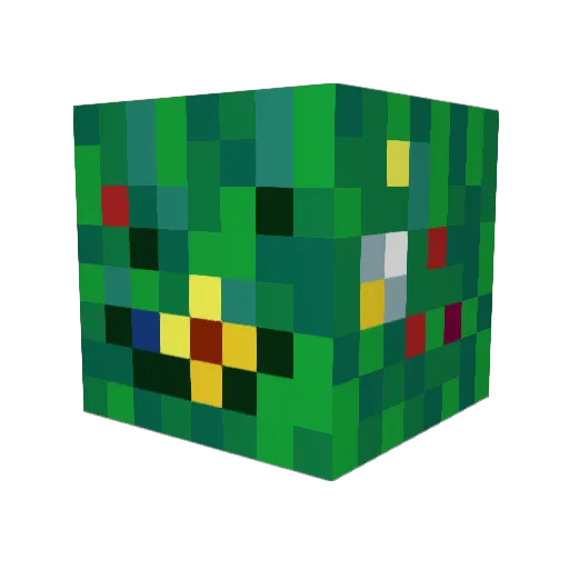 Sea_Typhoon Minecraft avatar head, 3D render