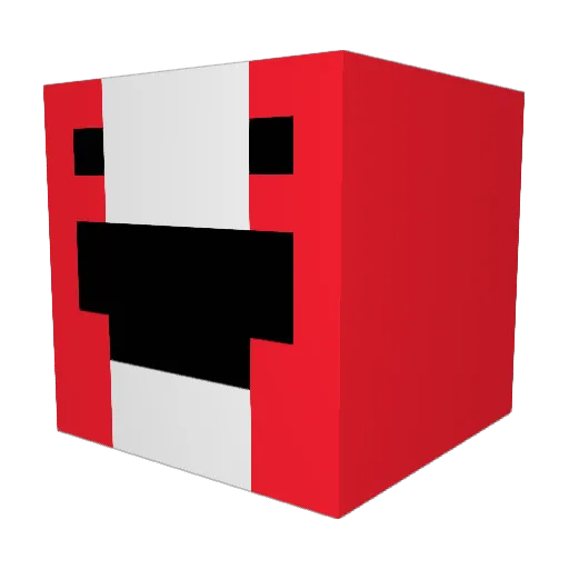 Seaba222 Minecraft avatar head, 3D render