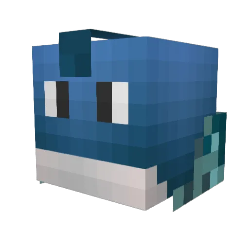 Seabass135 Minecraft avatar head, 3D render