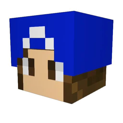 SeabassMC Minecraft avatar head, 3D render