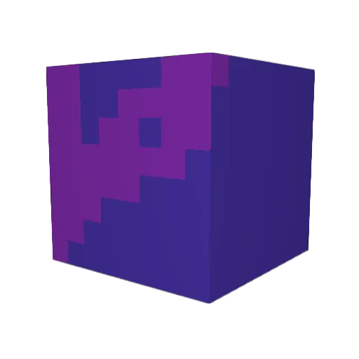 SeablueXDM Minecraft avatar head, 3D render