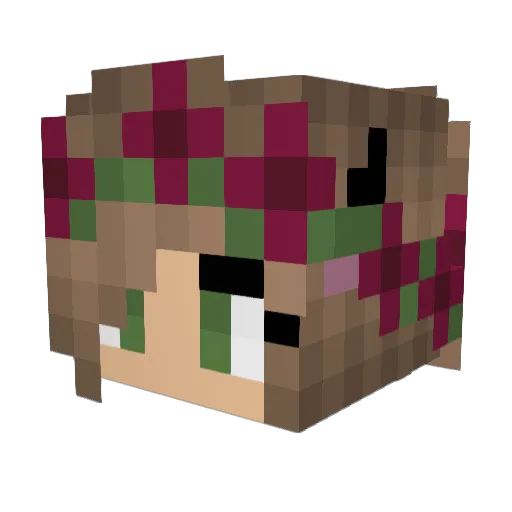 Seabog Minecraft avatar head, 3D render
