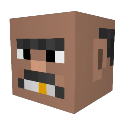 Seacrestia Minecraft avatar head, 3D render