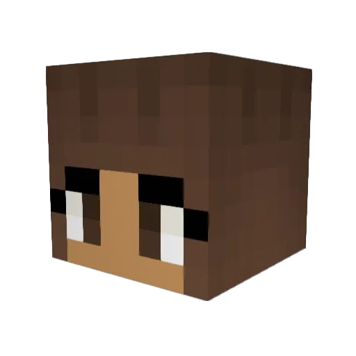 Seacret18 Minecraft avatar head, 3D render