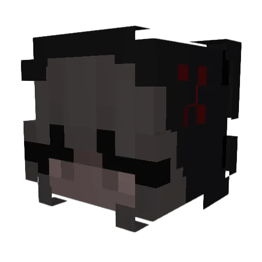 Seacrts Minecraft avatar head, 3D render