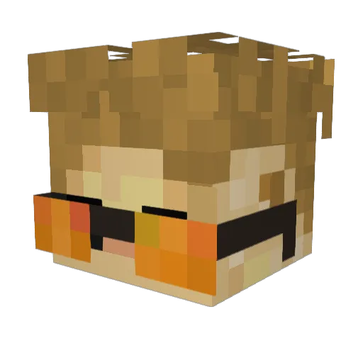 Seafordguy Minecraft avatar head, 3D render