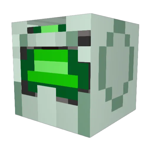 Seahorses Minecraft avatar head, 3D render