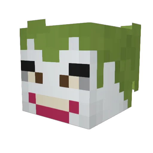 Seakots Minecraft avatar head, 3D render