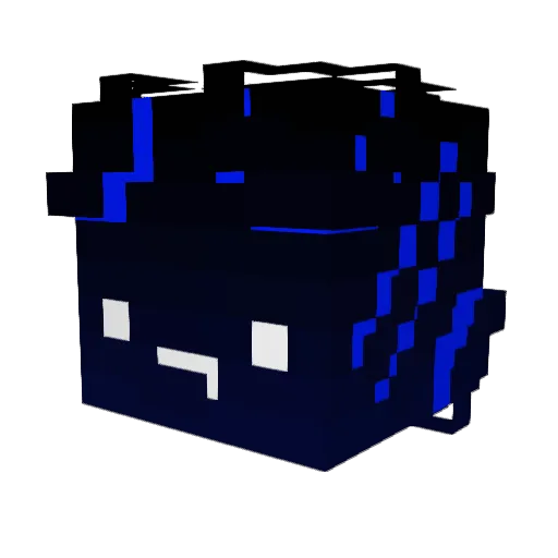 SealAbsoluteZero Minecraft avatar head, 3D render
