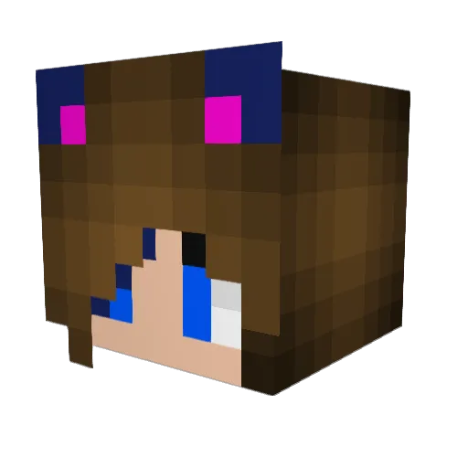 SealChild Minecraft avatar head, 3D render