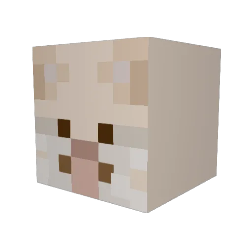 SealMain Minecraft avatar head, 3D render