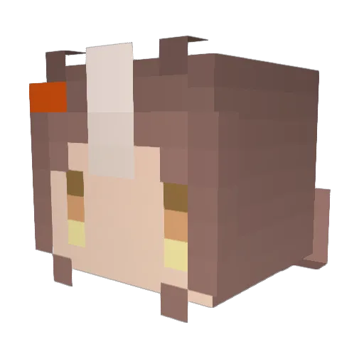 Sealphyr Minecraft avatar head, 3D render