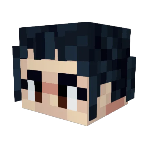 SeamenDemon_ Minecraft avatar head, 3D render