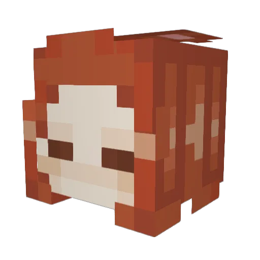 Seamuru Minecraft avatar head, 3D render
