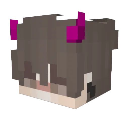Seamusly Minecraft avatar head, 3D render